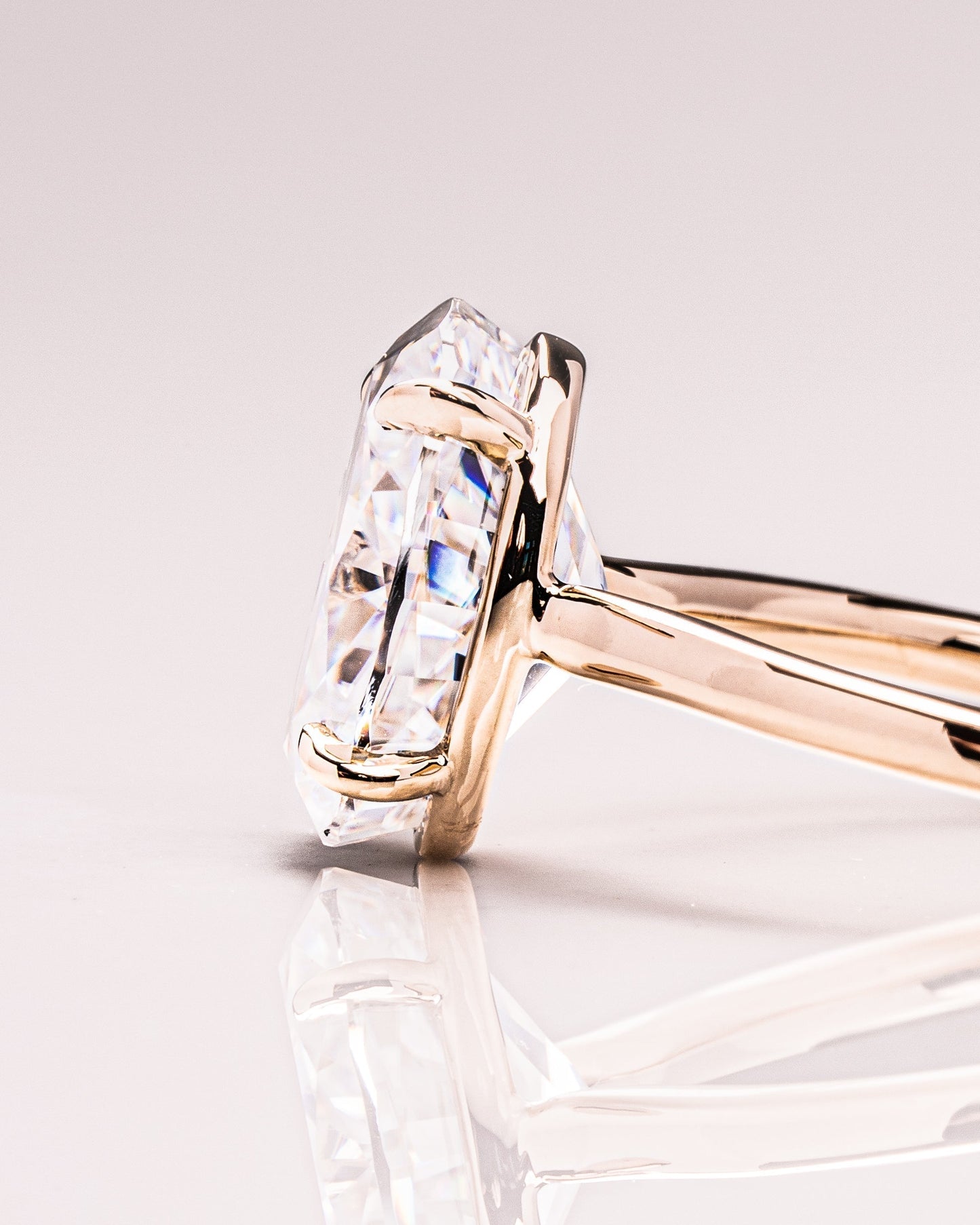 2.72 CT Oval Cut Solitaire Lab Grown Diamond Engagement Ring