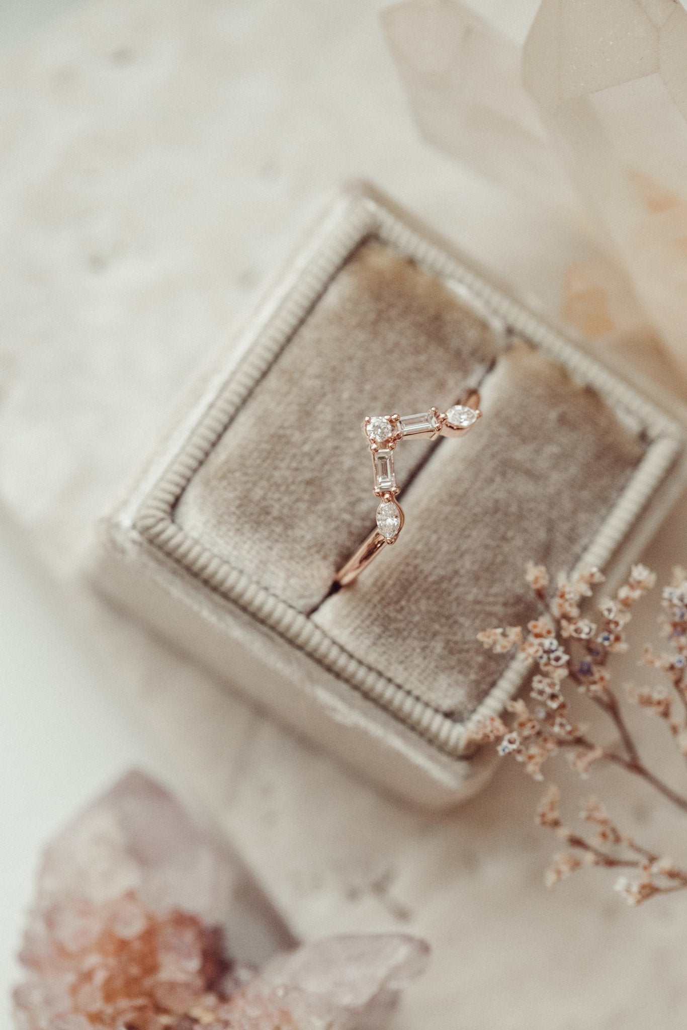 0.25 TCW Round Shaped Half Eternity Lab Grown Diamond Wedding Band