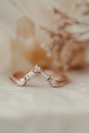 0.25 TCW Round Shaped Half Eternity Lab Grown Diamond Wedding Band