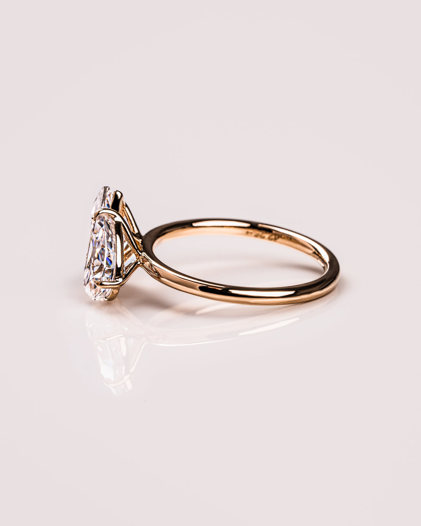 2.50 CT Marquise & Pear Cut Toi Et Moi Lab Grown Diamond Engagement Ring