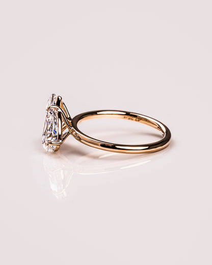 2.50 CT Marquise & Pear Cut Toi Et Moi Lab Grown Diamond Engagement Ring