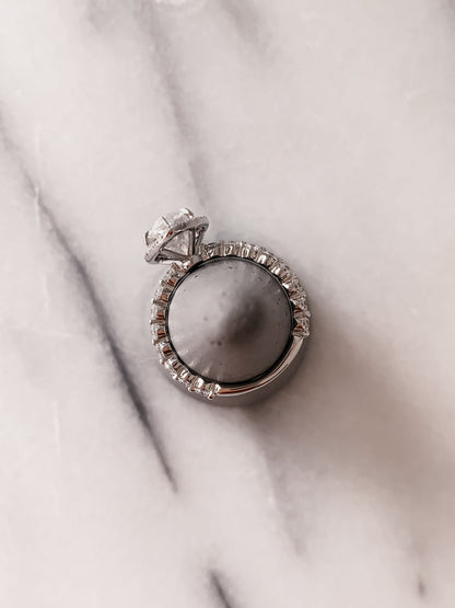 1.93 CT Pear Cut Halo Lab Grown Diamond Engagement Ring With Pave Setting