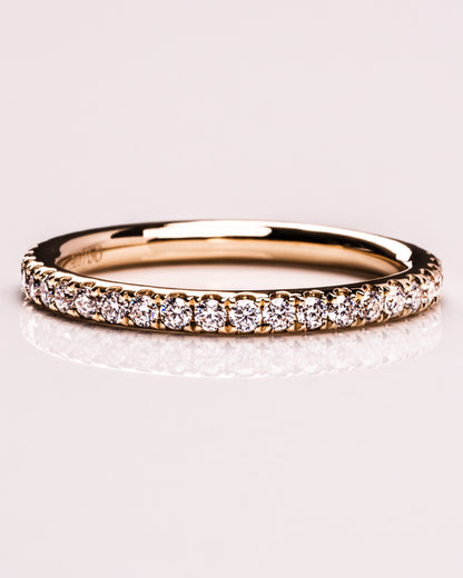 0.72 CT Round Stones Lab Grown Diamond Full Eternity Wedding Band
