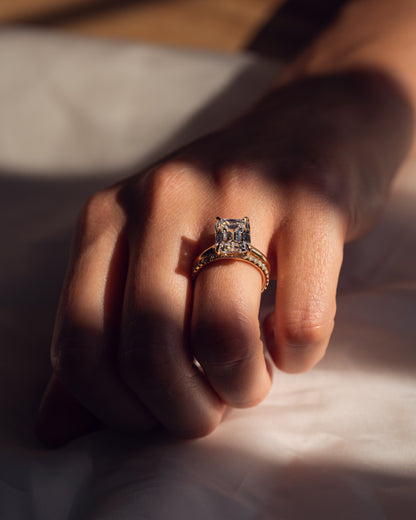 0.72 CT Round Stones Lab Grown Diamond Full Eternity Wedding Band