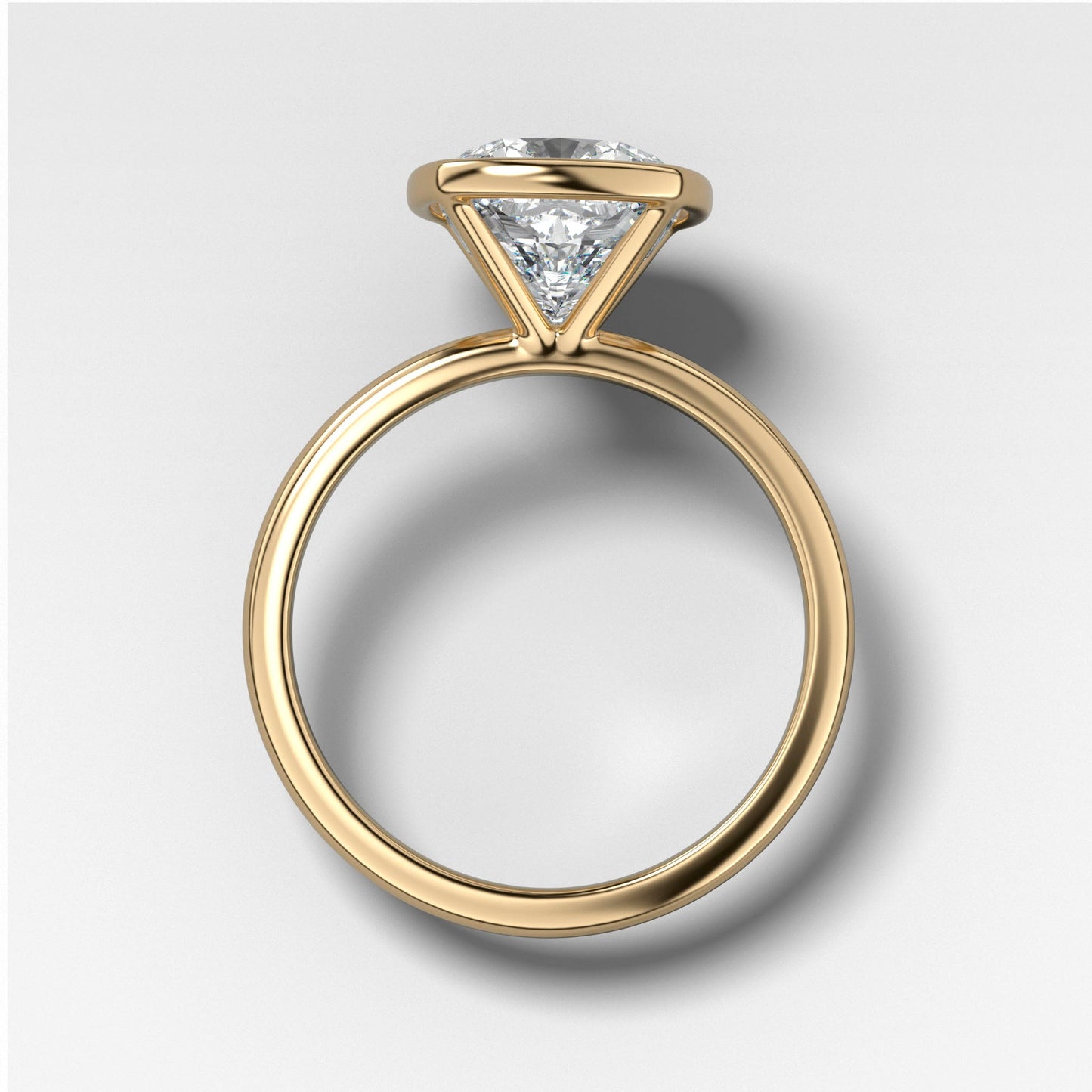 Marquise Shaped Three Stone Lab Grown Diamond Engagement Ring
