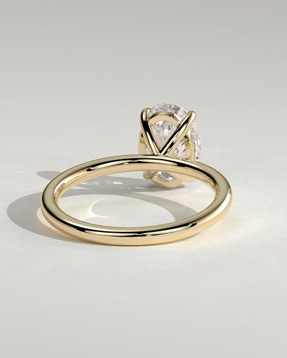 Round Halo, Pave & Split Shank Engagement Ring – 1.93 CT Lab Grown Diamond