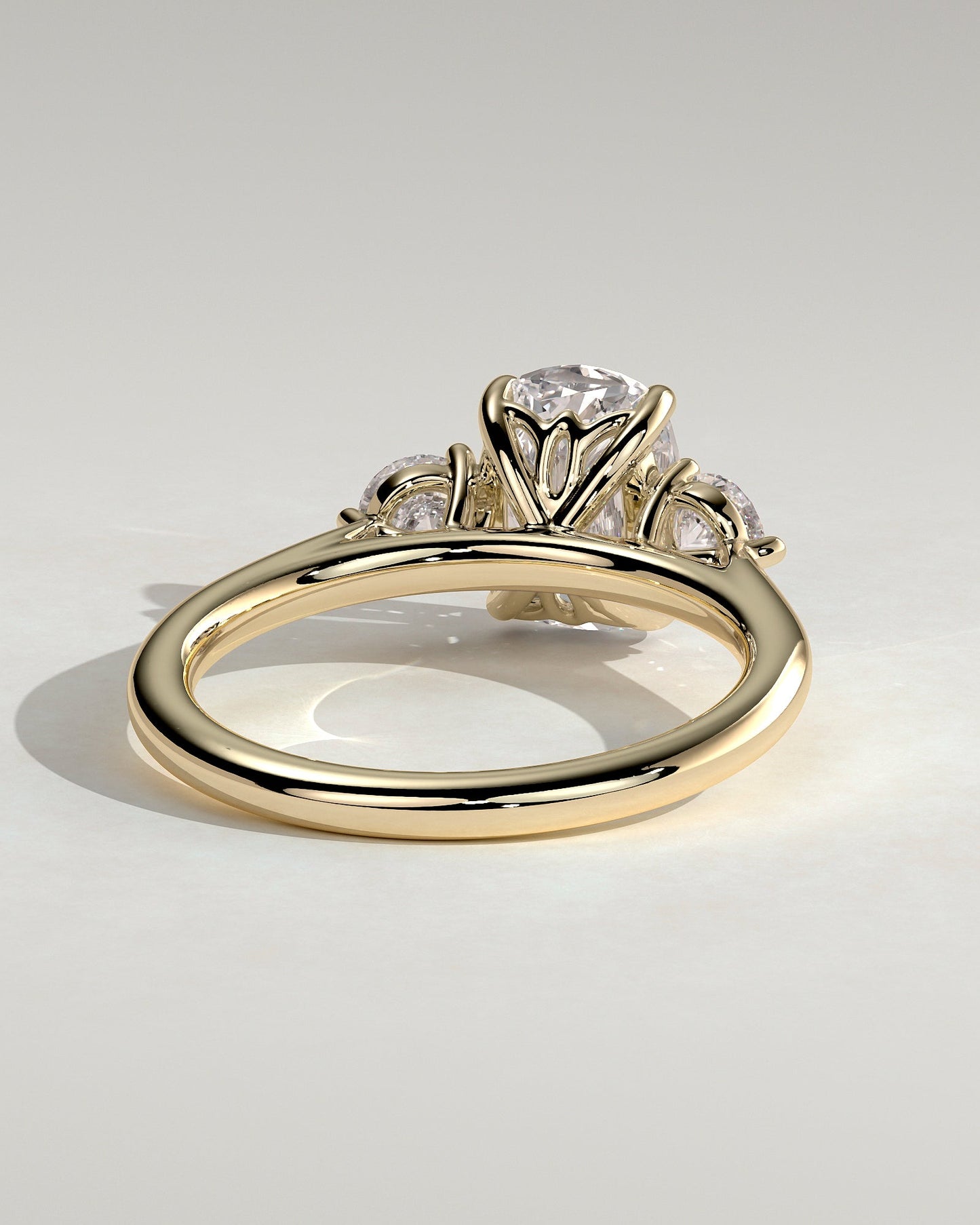 Round Halo, Pave & Split Shank Engagement Ring – 1.93 CT Lab Grown Diamond