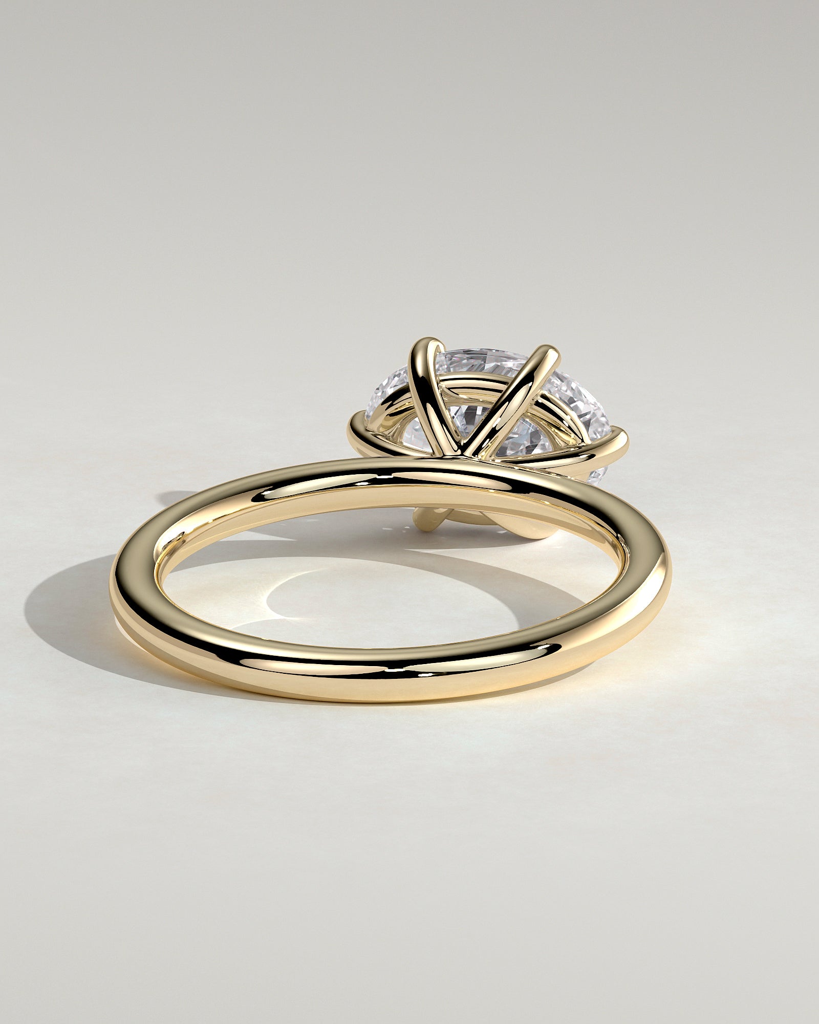 Round Halo, Pave & Split Shank Engagement Ring – 1.93 CT Lab Grown Diamond