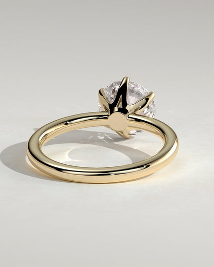 Round Halo, Pave & Split Shank Engagement Ring – 1.93 CT Lab Grown Diamond