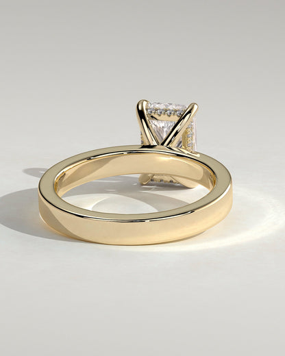 Round Halo, Pave & Split Shank Engagement Ring – 1.93 CT Lab Grown Diamond