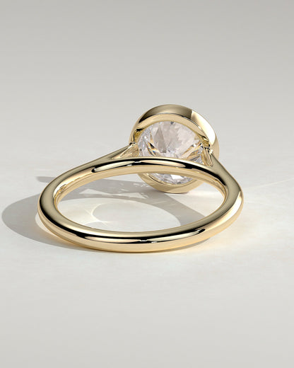 Round Halo, Pave & Split Shank Engagement Ring – 1.93 CT Lab Grown Diamond