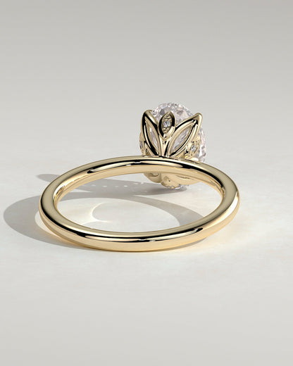 Round Halo, Pave & Split Shank Engagement Ring – 1.93 CT Lab Grown Diamond