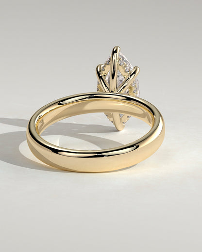 Round Halo, Pave & Split Shank Engagement Ring – 1.93 CT Lab Grown Diamond