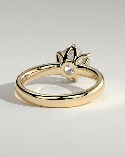 Round Halo, Pave & Split Shank Engagement Ring – 1.93 CT Lab Grown Diamond