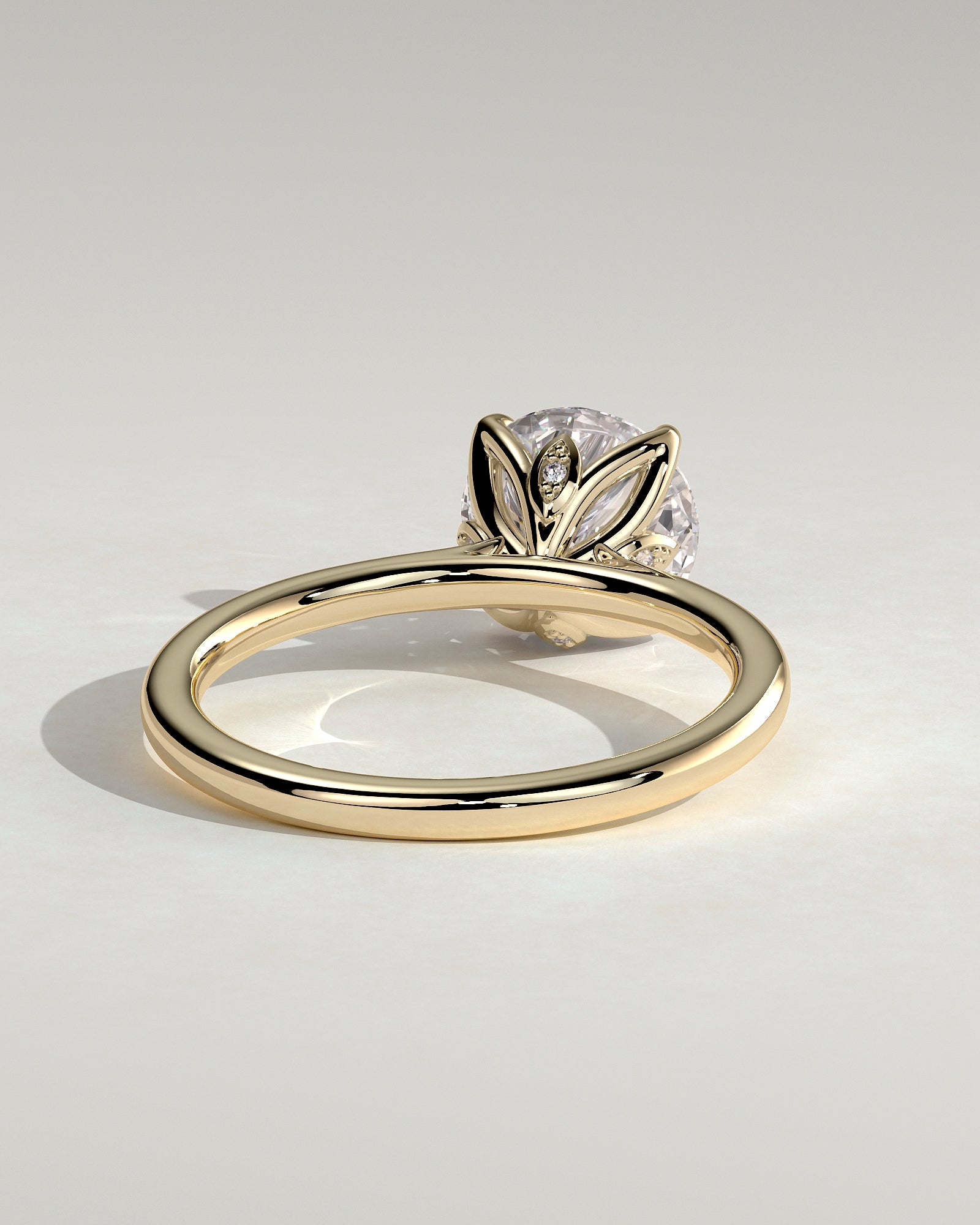 Round Halo, Pave & Split Shank Engagement Ring – 1.93 CT Lab Grown Diamond