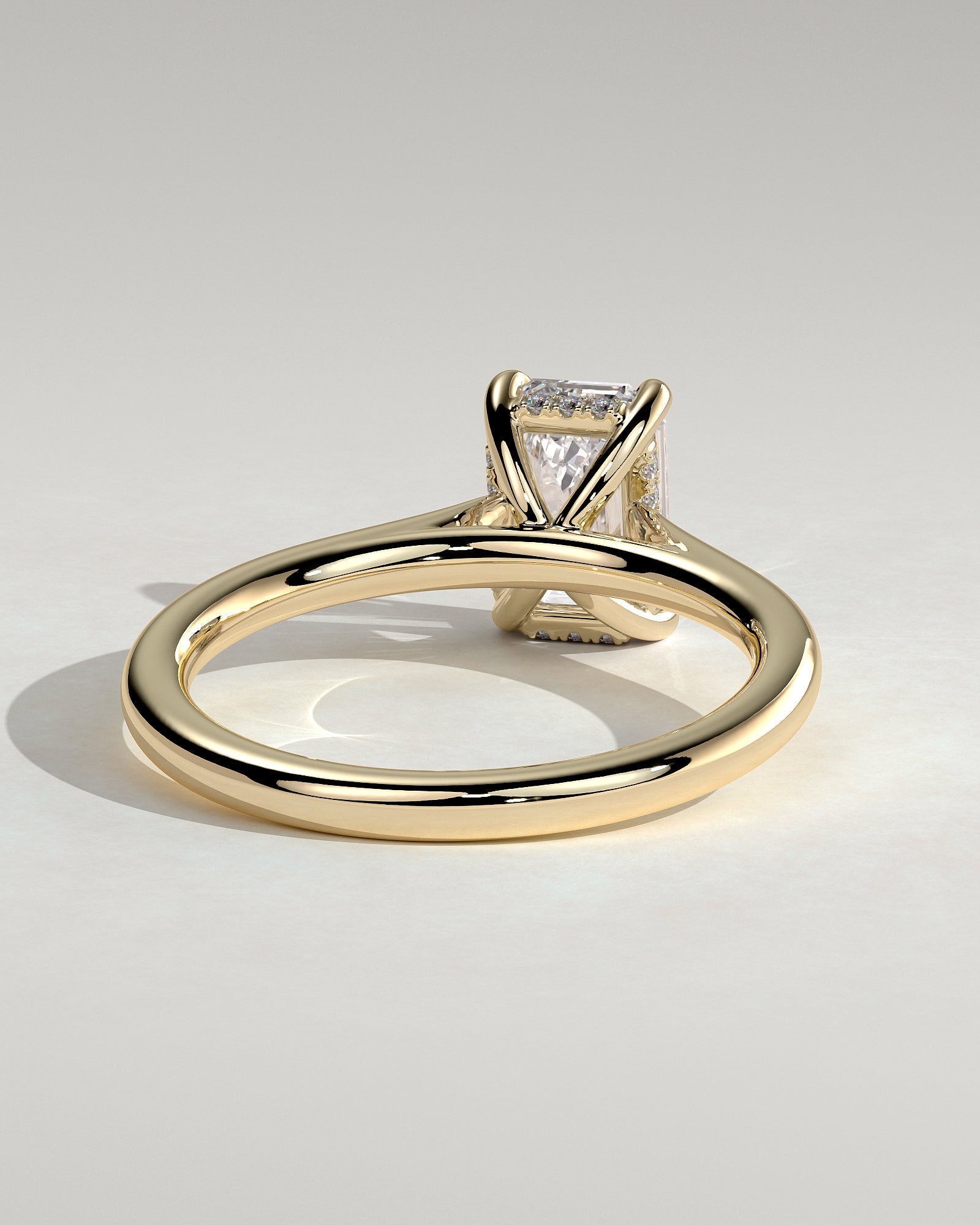 Round Halo, Pave & Split Shank Engagement Ring – 1.93 CT Lab Grown Diamond
