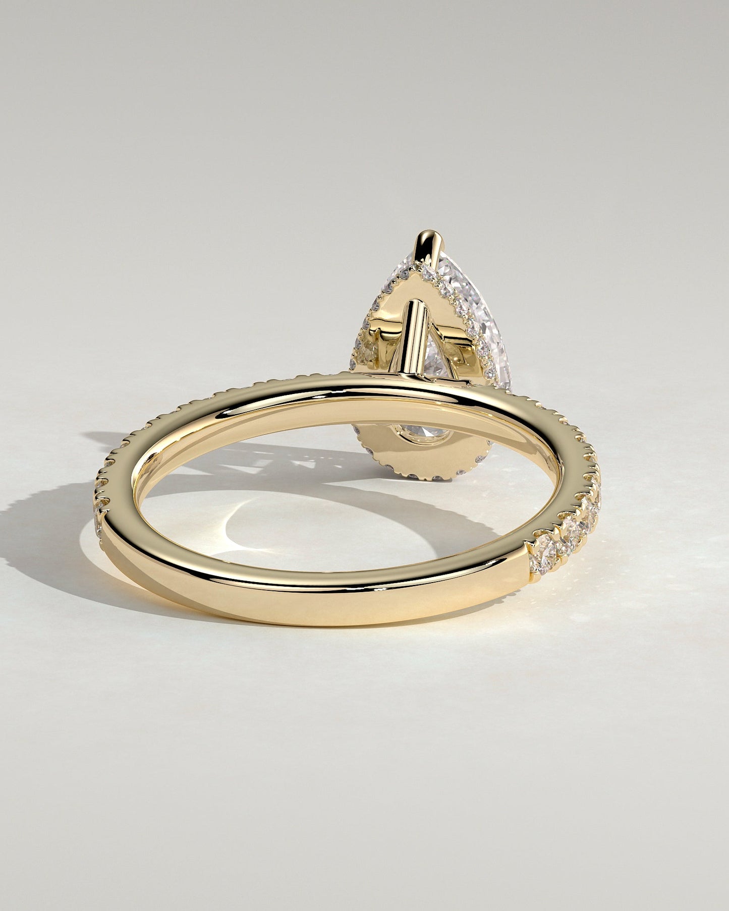 Round Halo, Pave & Split Shank Engagement Ring – 1.93 CT Lab Grown Diamond