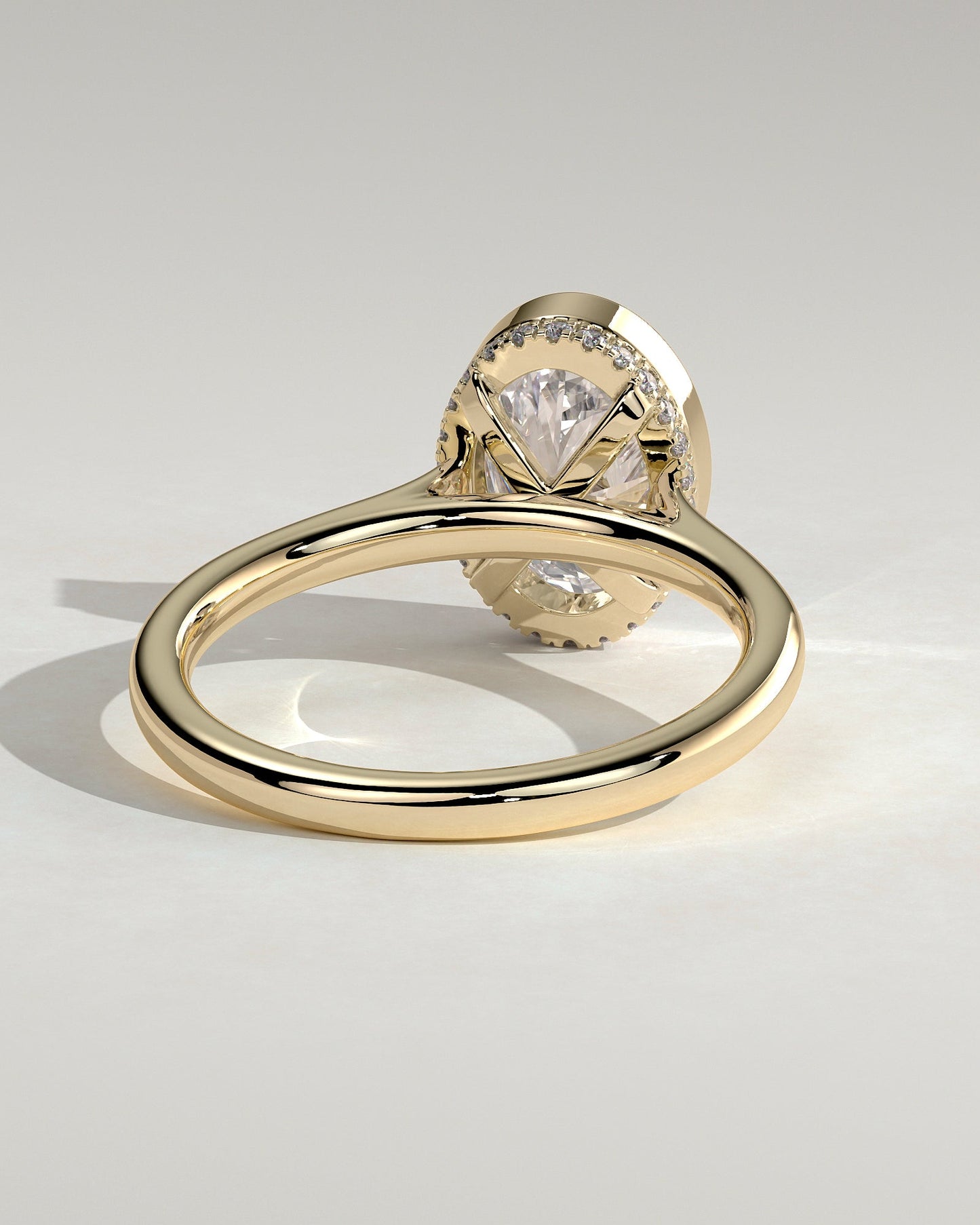 Round Halo, Pave & Split Shank Engagement Ring – 1.93 CT Lab Grown Diamond