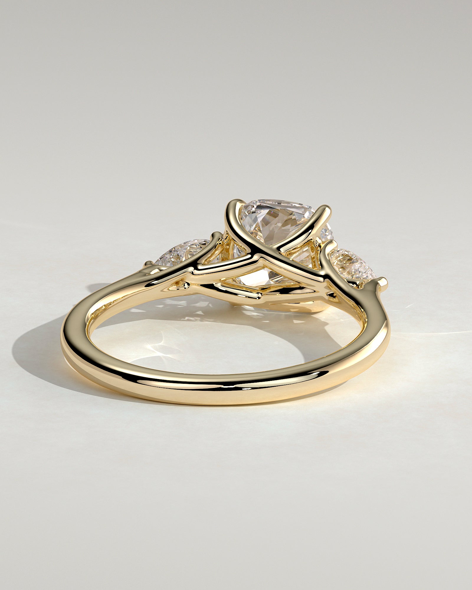 Round Halo, Pave & Split Shank Engagement Ring – 1.93 CT Lab Grown Diamond