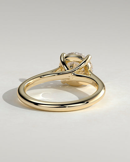 Round Halo, Pave & Split Shank Engagement Ring – 1.93 CT Lab Grown Diamond