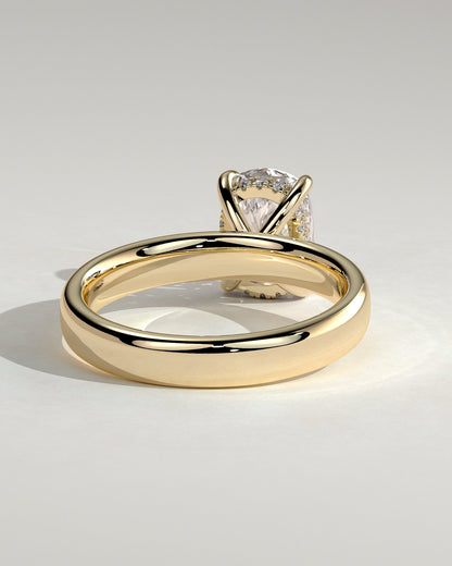 Round Halo, Pave & Split Shank Engagement Ring – 1.93 CT Lab Grown Diamond