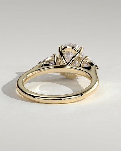 Round Halo, Pave & Split Shank Engagement Ring – 1.93 CT Lab Grown Diamond