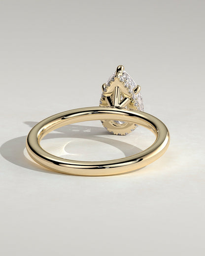 Round Halo, Pave & Split Shank Engagement Ring – 1.93 CT Lab Grown Diamond