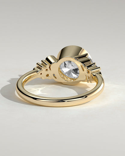 Round Halo, Pave & Split Shank Engagement Ring – 1.93 CT Lab Grown Diamond