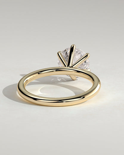 Round Halo, Pave & Split Shank Engagement Ring – 1.93 CT Lab Grown Diamond