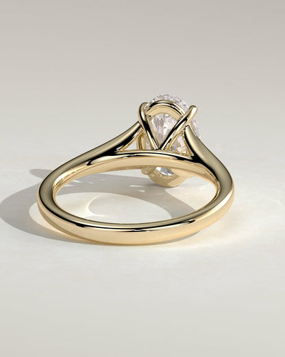 Round Halo, Pave & Split Shank Engagement Ring – 1.93 CT Lab Grown Diamond