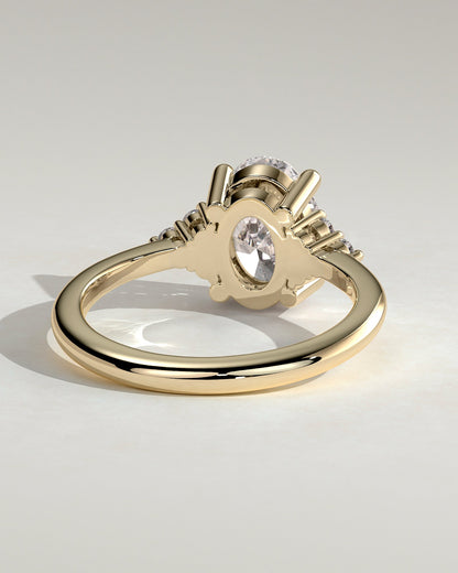 Round Halo, Pave & Split Shank Engagement Ring – 1.93 CT Lab Grown Diamond
