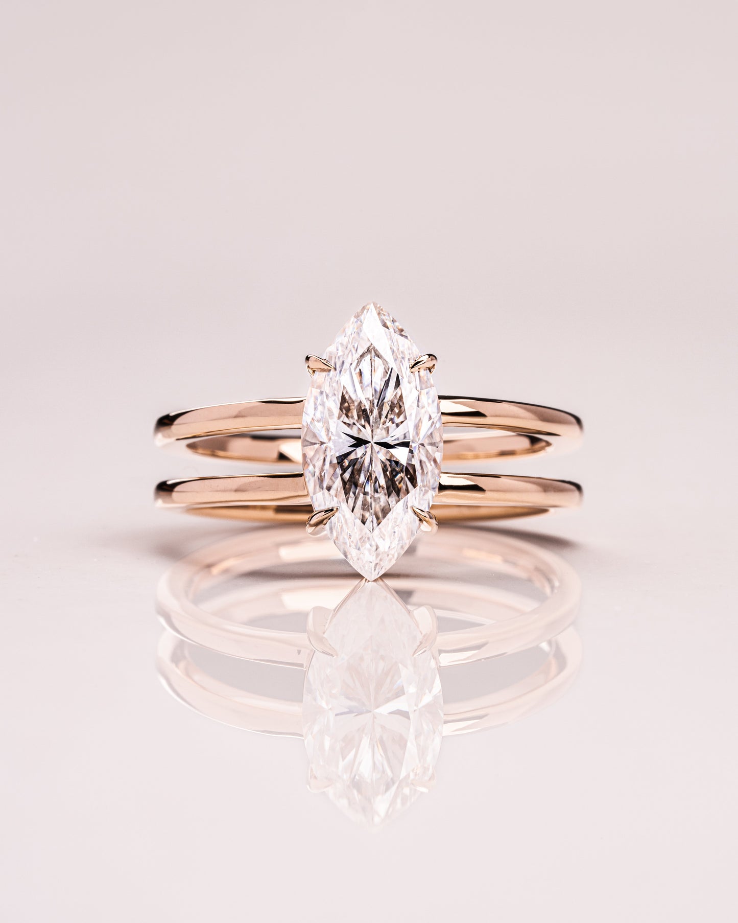 1.58 CT Marquise Cut Lab Grown Diamond Solitaire Engagement Ring