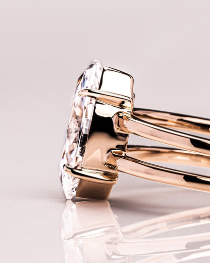 1.58 CT Marquise Cut Lab Grown Diamond Solitaire Engagement Ring