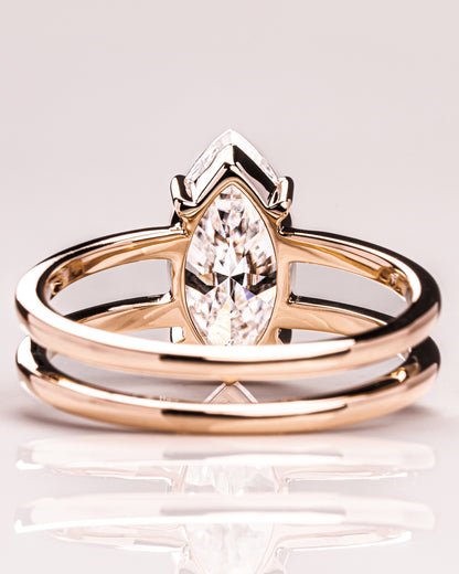 1.58 CT Marquise Cut Lab Grown Diamond Solitaire Engagement Ring