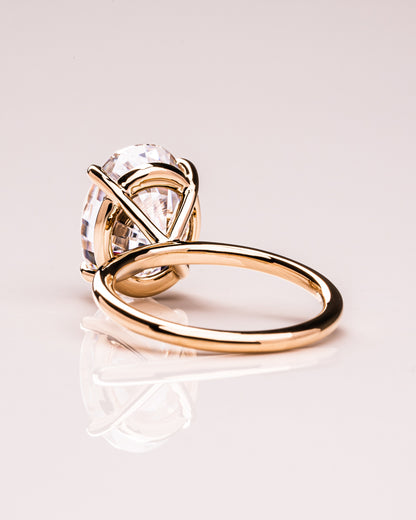 5.18 CT Oval Cut Solitaire Lab Grown Diamond Engagement Ring