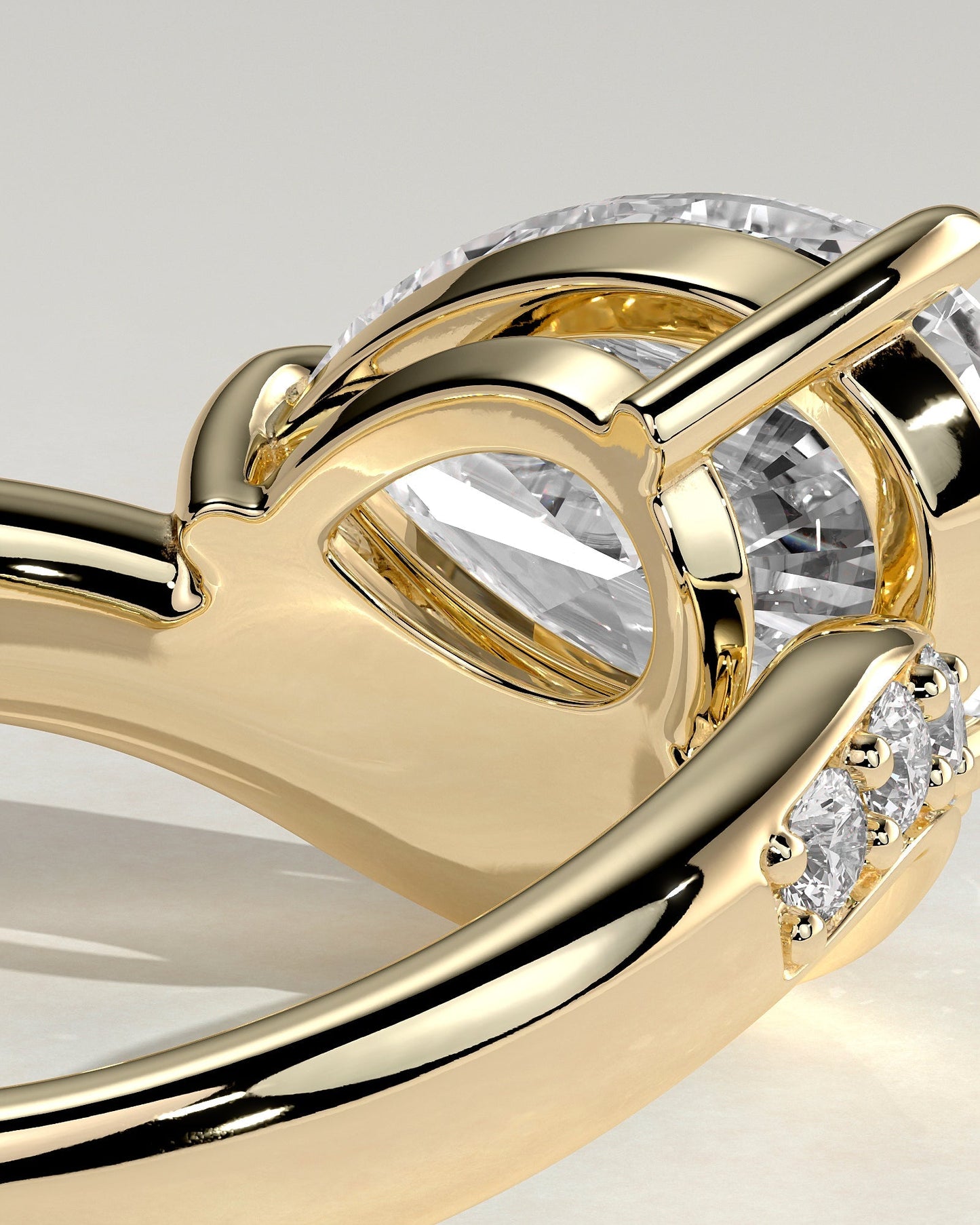 Round Halo, Pave & Split Shank Engagement Ring – 1.93 CT Lab Grown Diamond