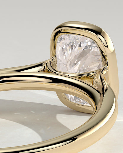 Round Halo, Pave & Split Shank Engagement Ring – 1.93 CT Lab Grown Diamond