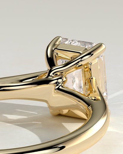 Round Halo, Pave & Split Shank Engagement Ring – 1.93 CT Lab Grown Diamond