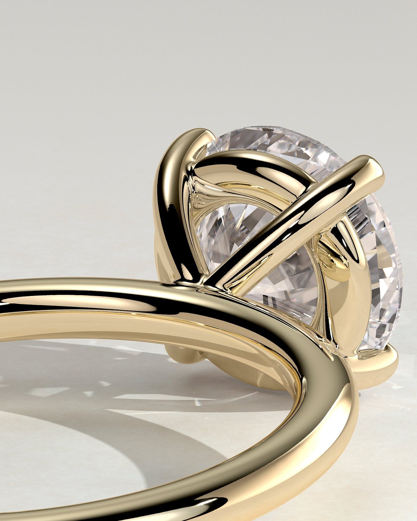 Round Halo, Pave & Split Shank Engagement Ring – 1.93 CT Lab Grown Diamond
