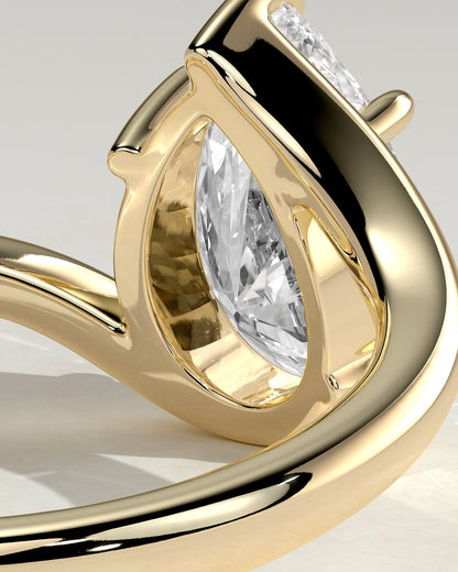 Round Halo, Pave & Split Shank Engagement Ring – 1.93 CT Lab Grown Diamond