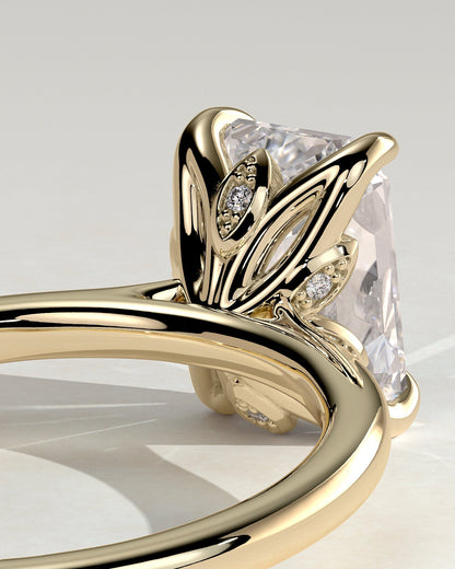 Round Halo, Pave & Split Shank Engagement Ring – 1.93 CT Lab Grown Diamond