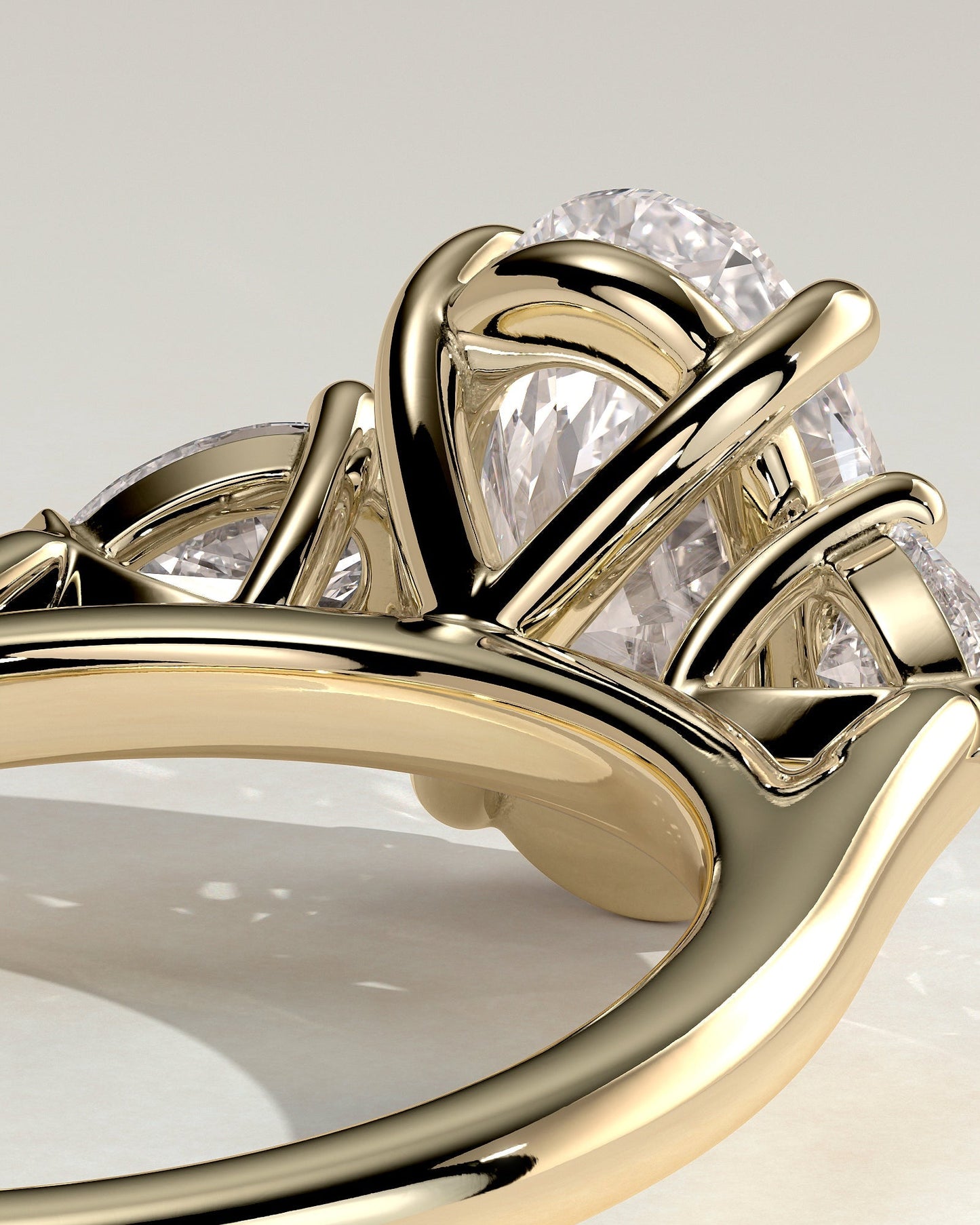 Round Halo, Pave & Split Shank Engagement Ring – 1.93 CT Lab Grown Diamond