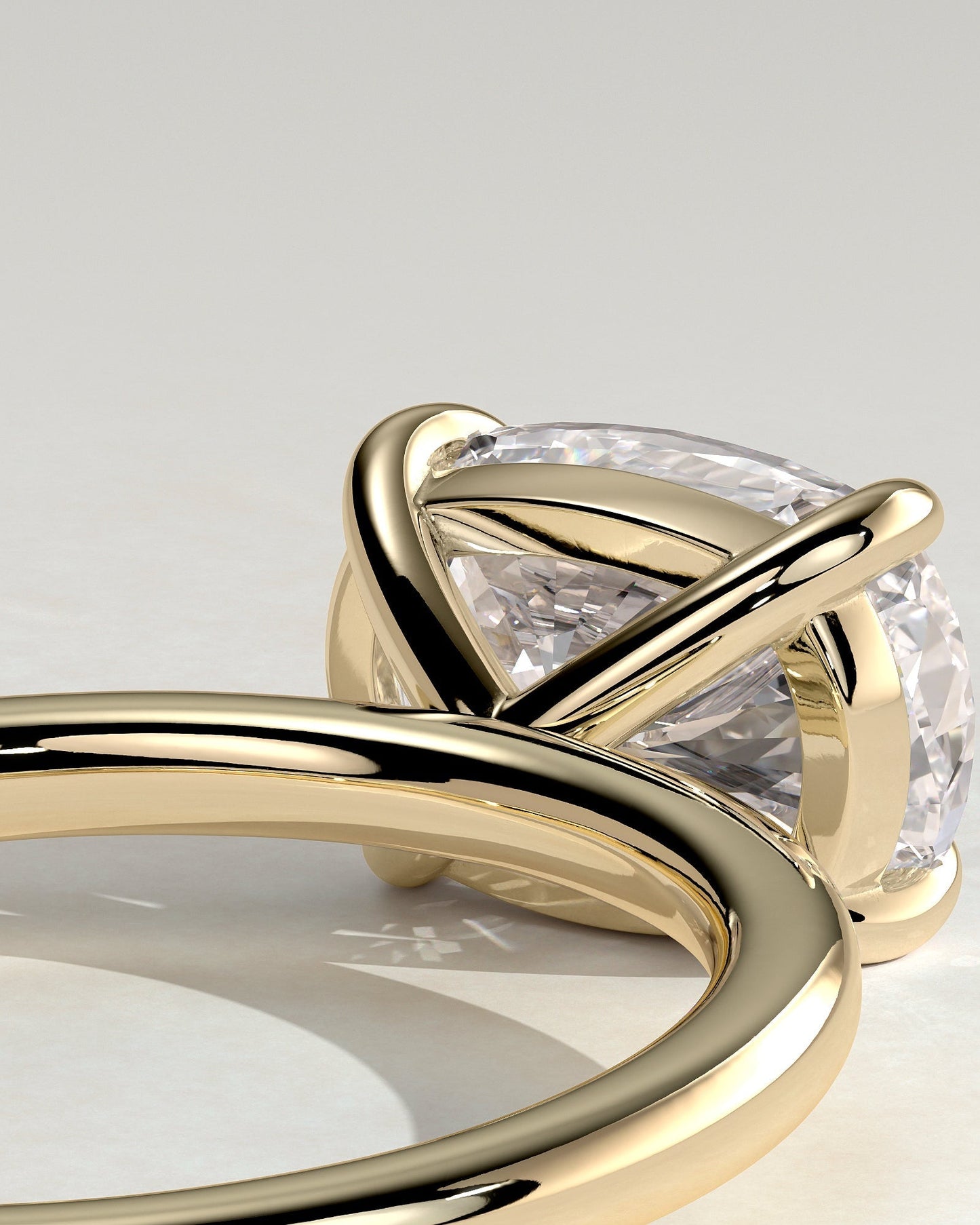 Round Halo, Pave & Split Shank Engagement Ring – 1.93 CT Lab Grown Diamond