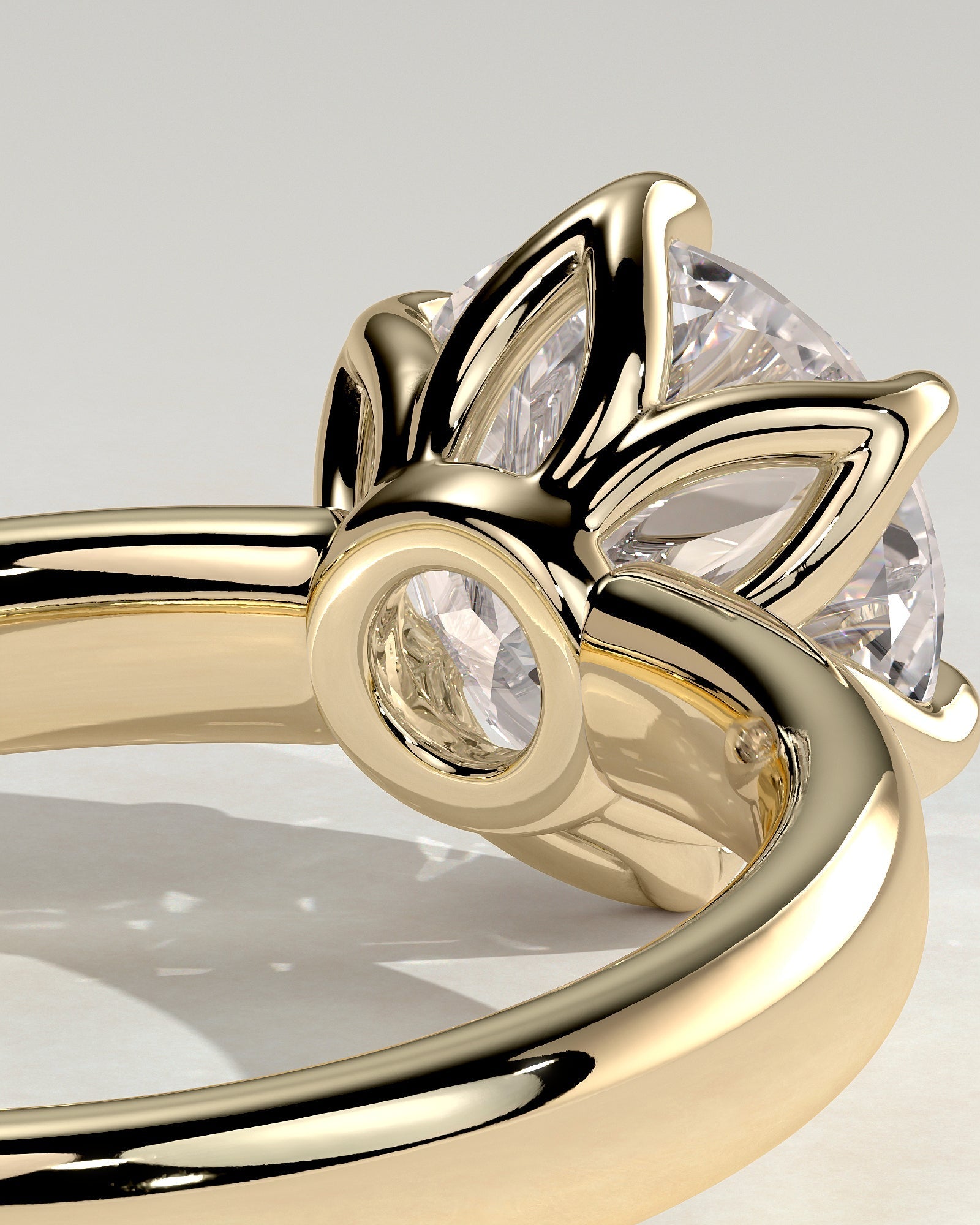 Round Halo, Pave & Split Shank Engagement Ring – 1.93 CT Lab Grown Diamond