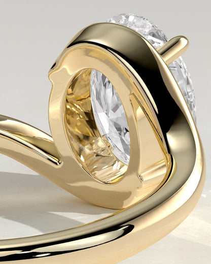 Round Halo, Pave & Split Shank Engagement Ring – 1.93 CT Lab Grown Diamond