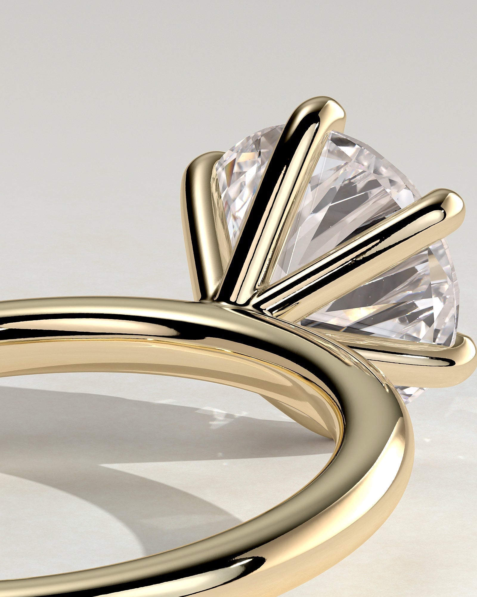 Round Halo, Pave & Split Shank Engagement Ring – 1.93 CT Lab Grown Diamond