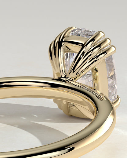 Round Halo, Pave & Split Shank Engagement Ring – 1.93 CT Lab Grown Diamond