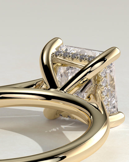 Round Halo, Pave & Split Shank Engagement Ring – 1.93 CT Lab Grown Diamond