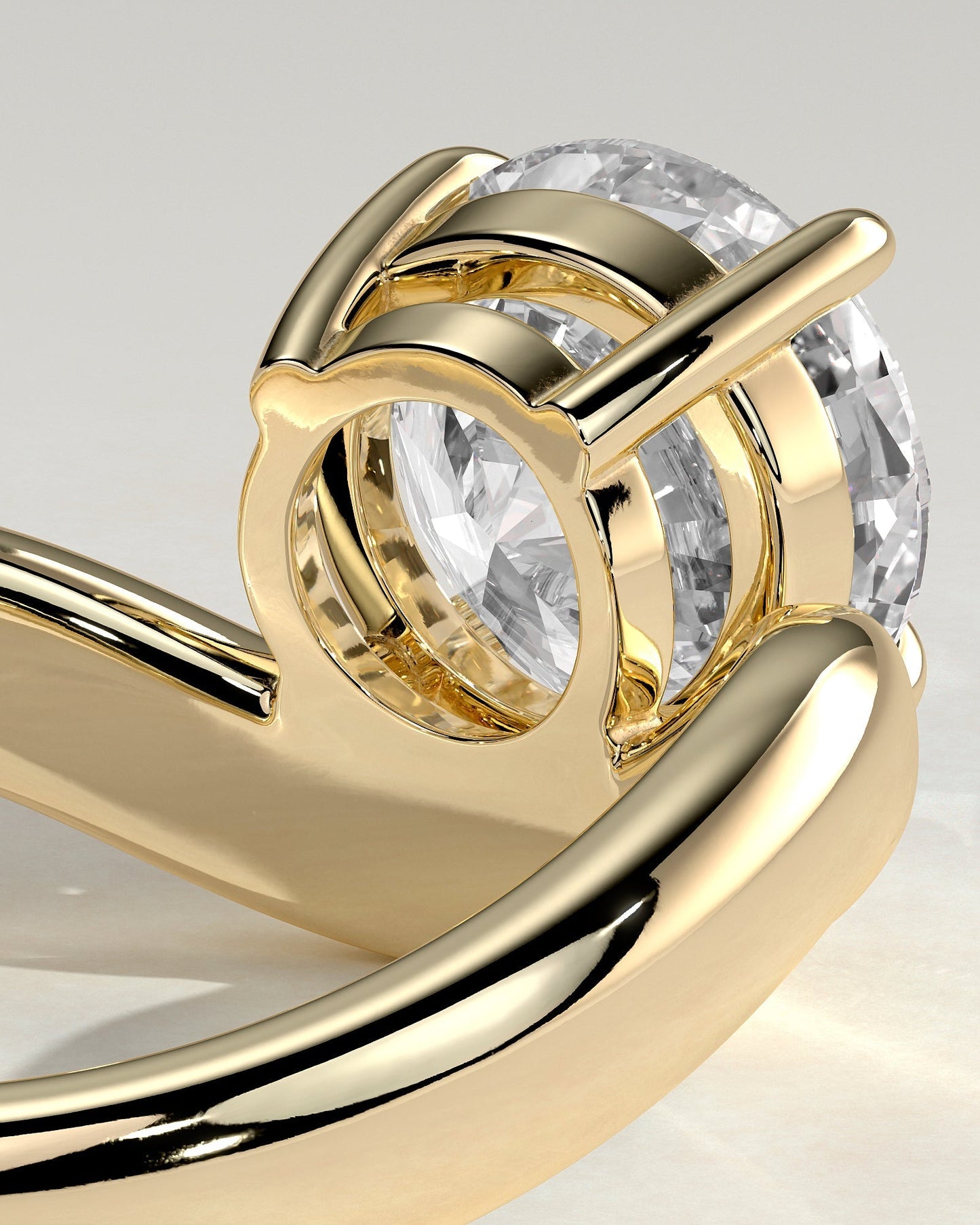 Round Halo, Pave & Split Shank Engagement Ring – 1.93 CT Lab Grown Diamond