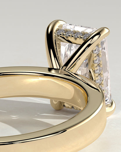 Round Halo, Pave & Split Shank Engagement Ring – 1.93 CT Lab Grown Diamond